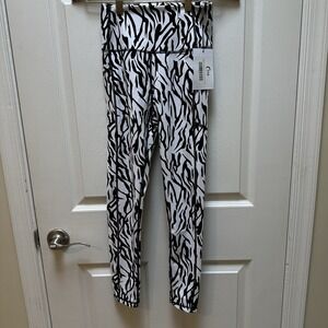 NWT Zyia Active Women's Size 4 Zebra Animal Print Leggings‎ Active Workout Pants